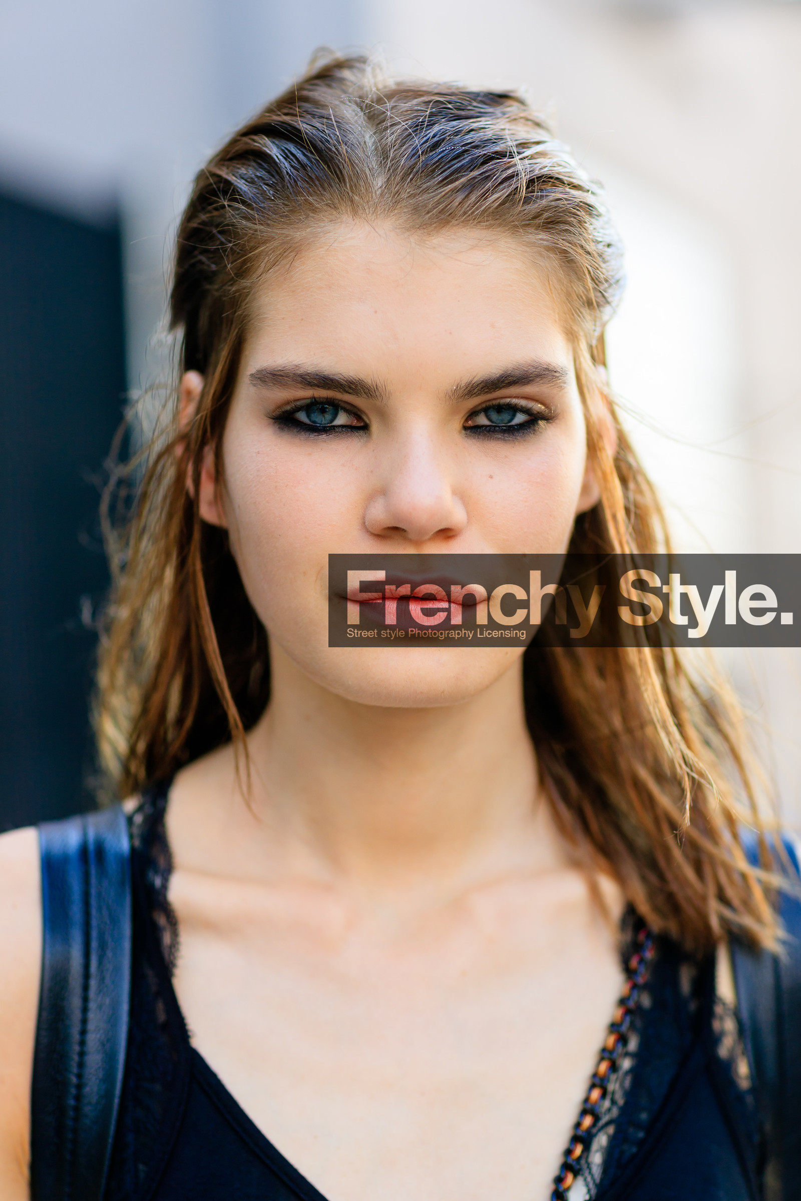 atmosphere details, eyebrow, eyeliner, eyeshadow, fashion week, frenchystyle, FW, jonathan paciullo, model, natural, NEW YORK, NYFW, portrait, skincare, SPRING SUMMER 2017, SS 17, street style, vertical, wet hair, woman