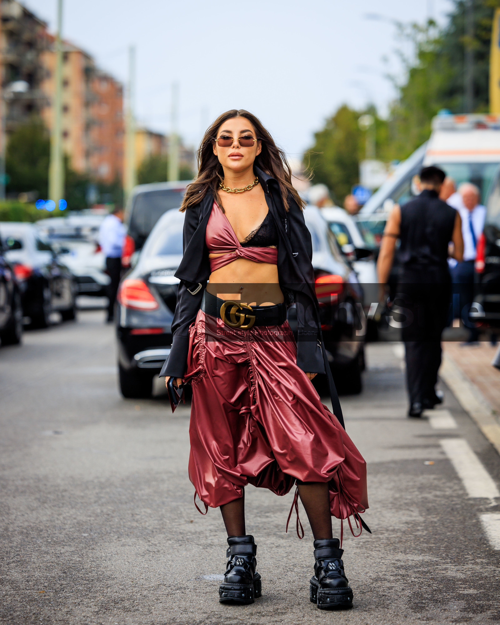 street style, jonathan paciullo, FW, fashion week, frenchystyle, MFW, MILAN, SPRING SUMMER 2024, SS 24, vertical, full length