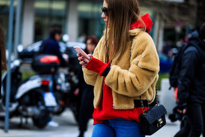 atmosphere details, AUTUMN WINTER 2016-2017, AW 16-17, beige fur, beige jacket, black bag, blue denim, bomber jacket, chanel, chiara capitani, céline, denim pants, detail, FALL WINTER 2016-2017, fashion week, frenchystyle, fur jacket, FW, FW 16-17, hoodie, horizontal, jeans, jonathan paciullo, leather bag, LFW, LONDON, MENSWEAR, red sweater, street style, sunglasses, trousers