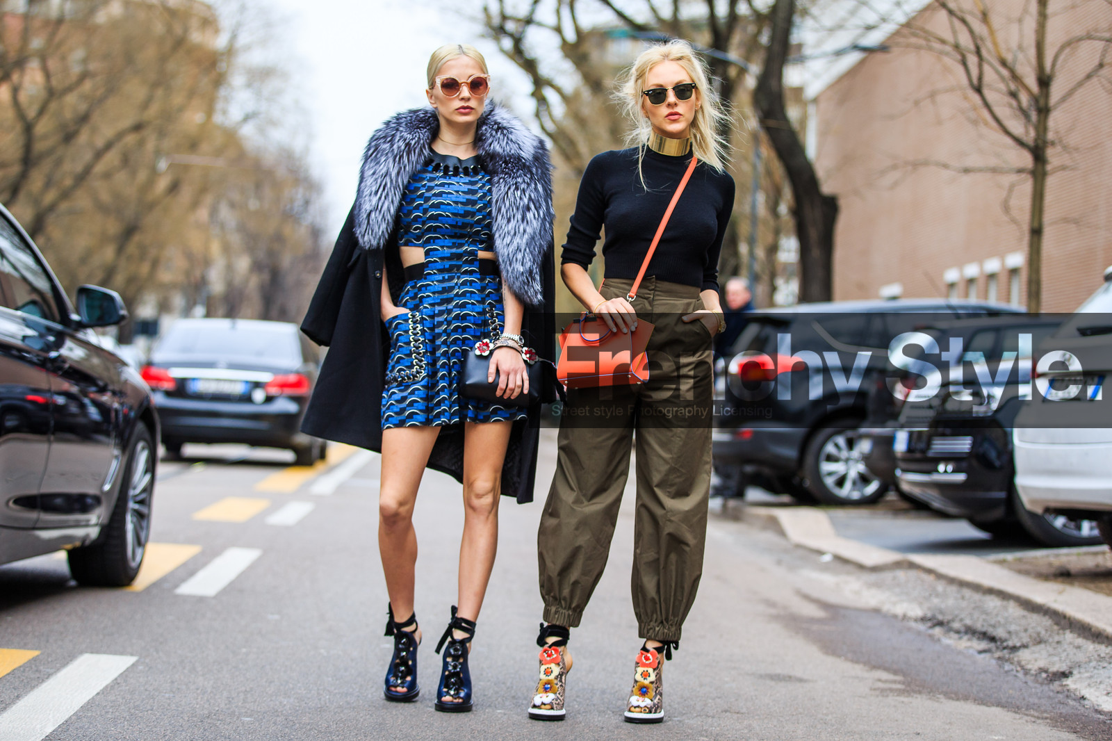 animal print, atmosphere details, AUTUMN WINTER 2016-2017, AW 16-17, black bag, black coat, black sweater, black top, blue dress, blue shoes, caroline vreeland, embroidered shoes, FALL WINTER 2016-2017, fashion week, fendi, floral, flower, frenchystyle, full length, fur collar, FW, FW 16-17, geometric, golden jewelry, graphic dress, green pants, high heels, high waist, horizontal, jonathan paciullo, kaki pants, lace up shoes, leather bag, leather shoes, LFW, LONDON, MENSWEAR, necklace, orange bag, over the shoulder, printed dress, ray ban, shea marie, snake print, street style, sunglasses, sweatpants, trousers