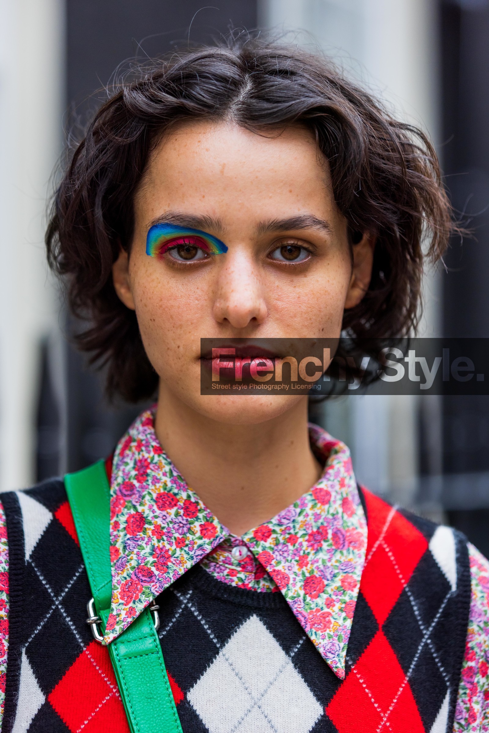Mars Goundry, details, flower print, flowers, print, fashion week, frenchystyle, FW, jonathan paciullo, street style, SS 22, SPRING SUMMER 2022, LFW, LONDON, vertical, atmosphere details, detail, portrait, model