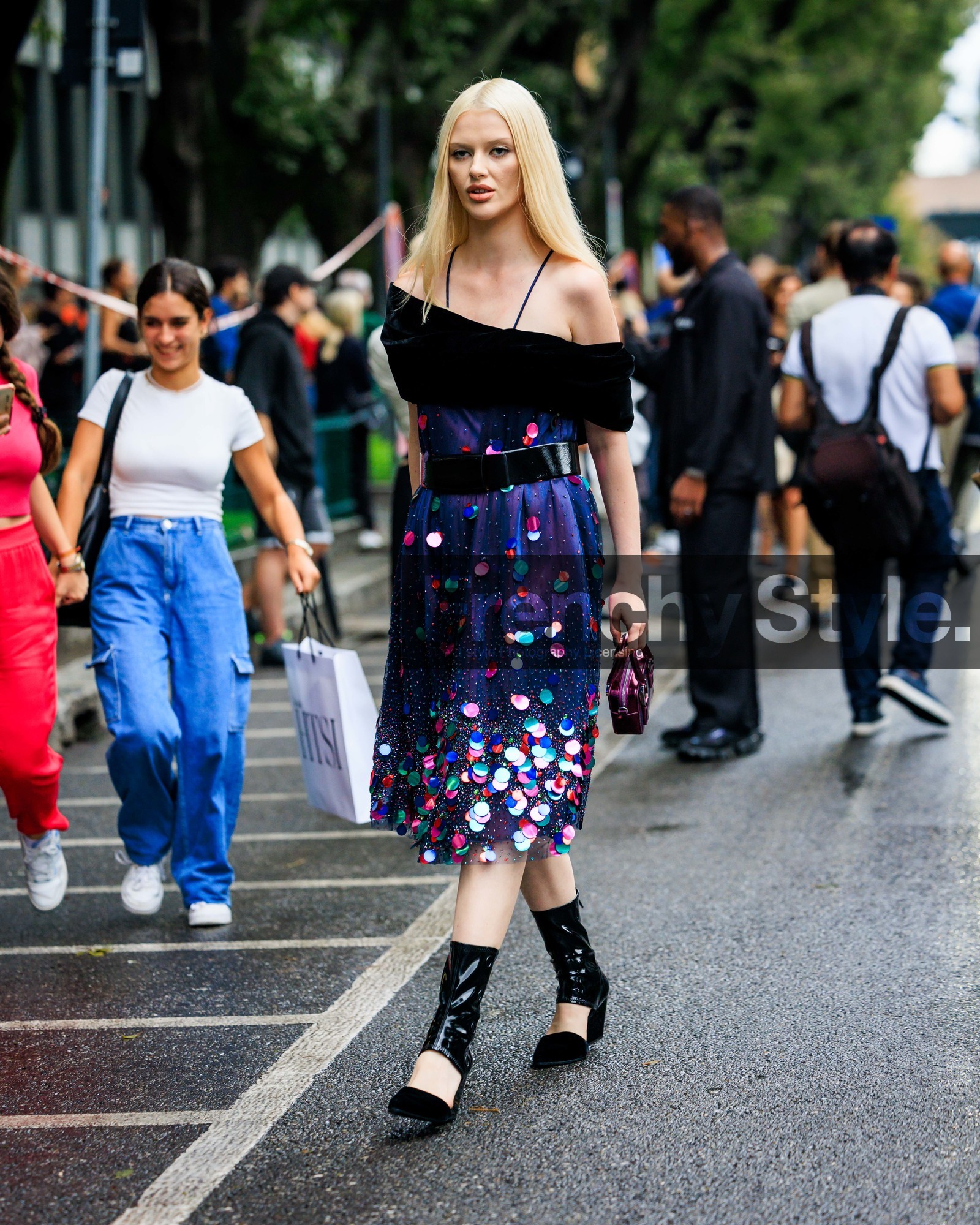 street style, jonathan paciullo, FW, fashion week, frenchystyle, MFW, MILAN, SPRING SUMMER 2024, SS 24, vertical, full length