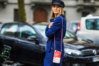 atmosphere details, AUTUMN WINTER 2016-2017, AW 16-17, beret, black hat, blue coat, detail, FALL WINTER 2016-2017, fashion week, frenchystyle, fun bag, FW, FW 16-17, horizontal, jonathan paciullo, leather bag, LFW, LONDON, maria kolosova, MENSWEAR, printed bag, red bag, street style