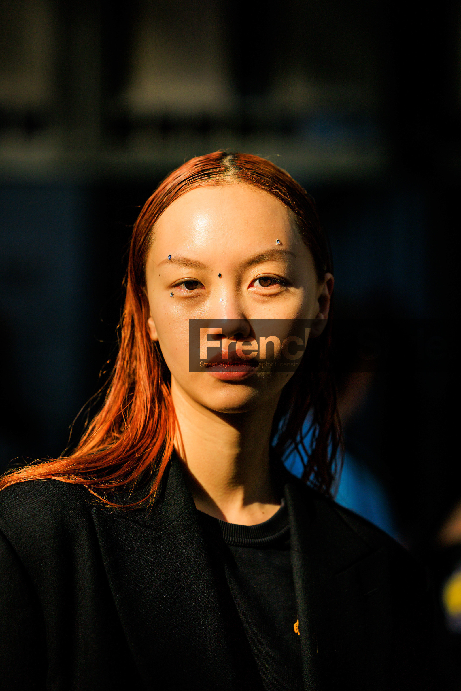 orange hair, make up, nude make up, eyes make up, model, fashion week, frenchystyle, FW, jonathan paciullo, street style, vertical, atmosphere details, detail