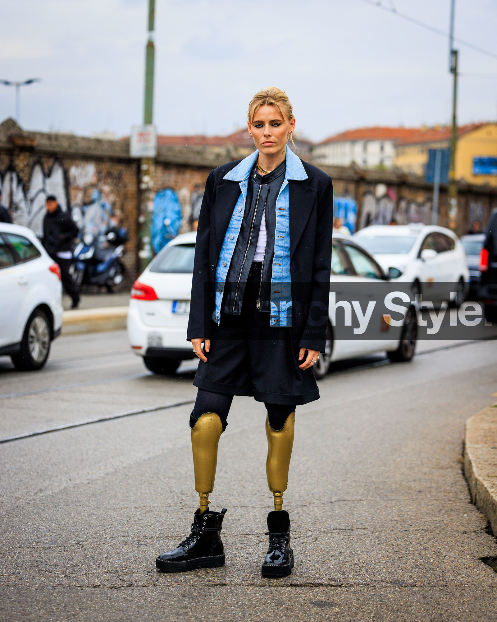 street style, jonathan paciullo, FW, fashion week, frenchystyle, MFW, MILAN, SPRING SUMMER 2024, SS 24, vertical, full length