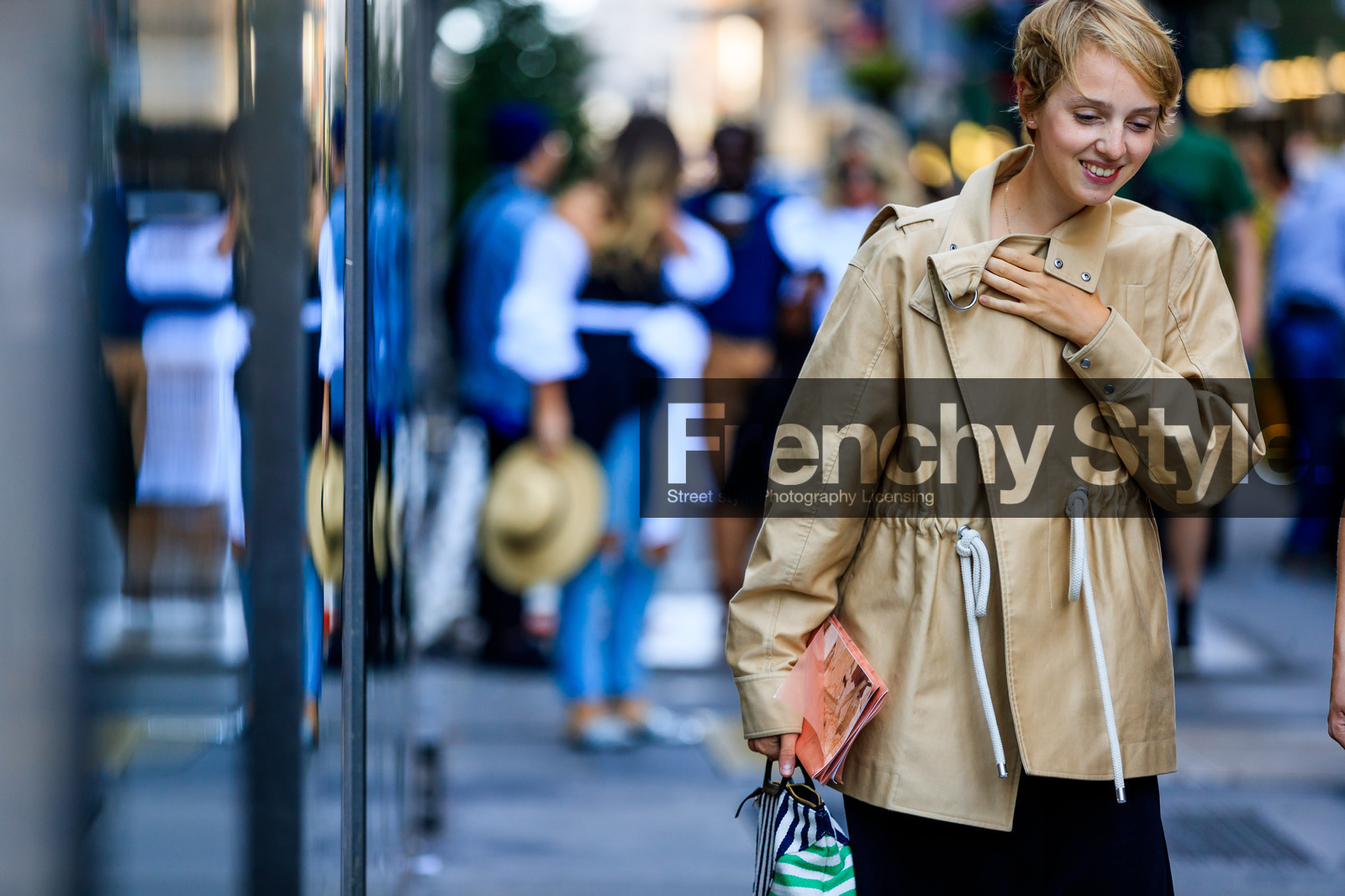 atmosphere details, beige jacket, detail, fashion week, frenchystyle, FW, horizontal, jonathan paciullo, leather bag, NEW YORK, NYFW, SPRING SUMMER 2018, SS 18, street style