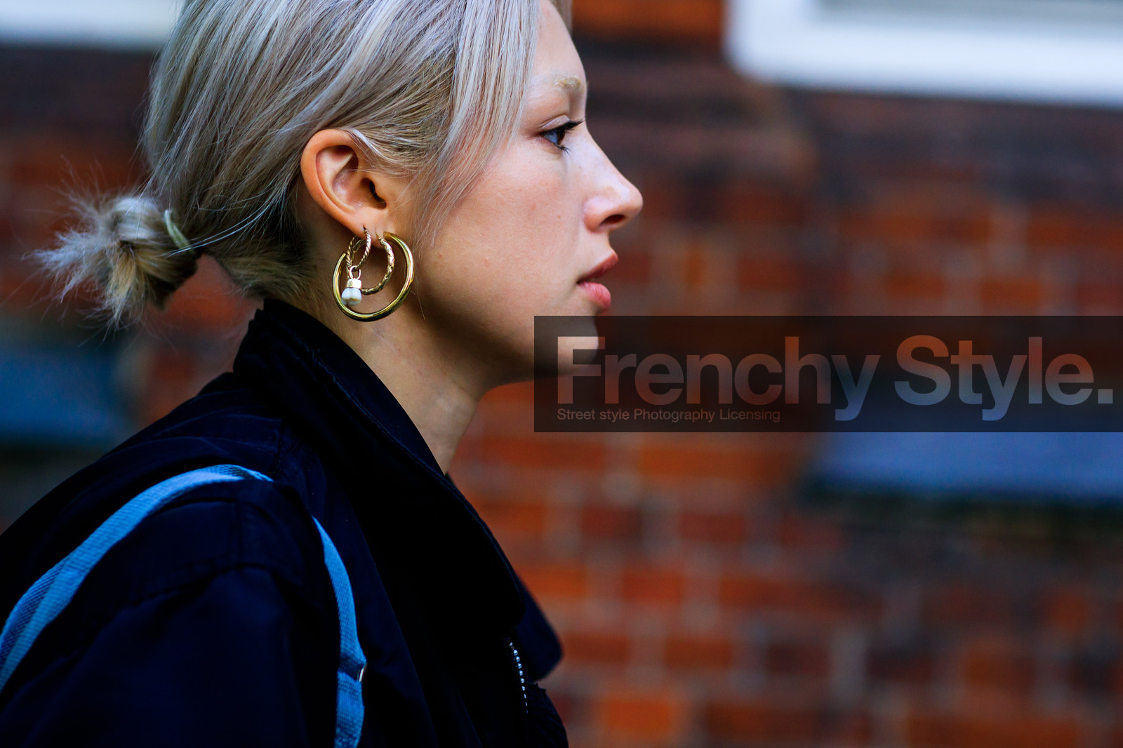 bun, earrings, fashion week, frenchystyle, FW, jonathan paciullo, street style, LFW, LONDON, SPRING SUMMER 2019, SS 19, atmosphere details, horizontal, detail