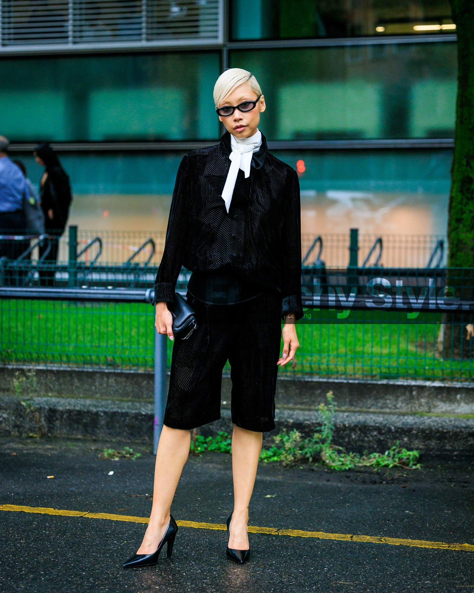 street style, jonathan paciullo, FW, fashion week, frenchystyle, MFW, MILAN, SPRING SUMMER 2024, SS 24, vertical, full length