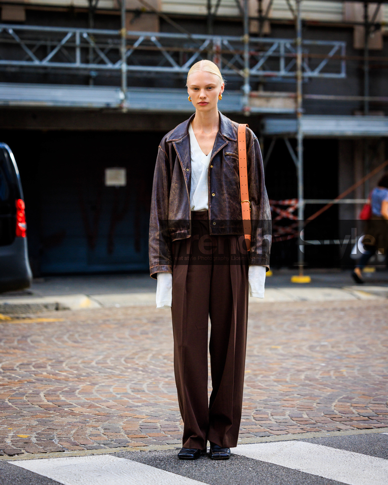street style, jonathan paciullo, FW, fashion week, frenchystyle, MFW, MILAN, SPRING SUMMER 2024, SS 24, vertical, full length