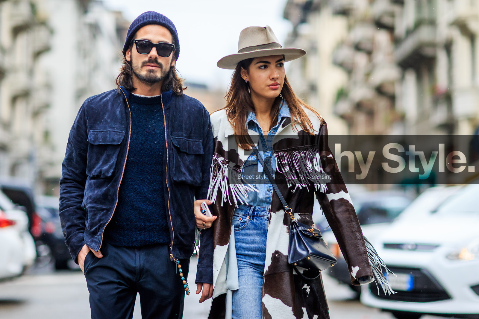 atmosphere details, AUTUMN WINTER 2016-2017, AW 16-17, beige hat, black bag, blue beanie, blue denim, blue jacket, blue pants, blue sweater, brown coat, denim pants, denim shirt, detail, FALL WINTER 2016-2017, fashion week, fedora, frenchystyle, fringes, FW, FW 16-17, giotto calendoli, hermès, high waist, horizontal, jeans, jonathan paciullo, kelly bag, leather bag, leather coat, LFW, LONDON, MENSWEAR, navy jacket, navy pants, patricia manfield, printed coat, street style, suede jacket, sunglasses