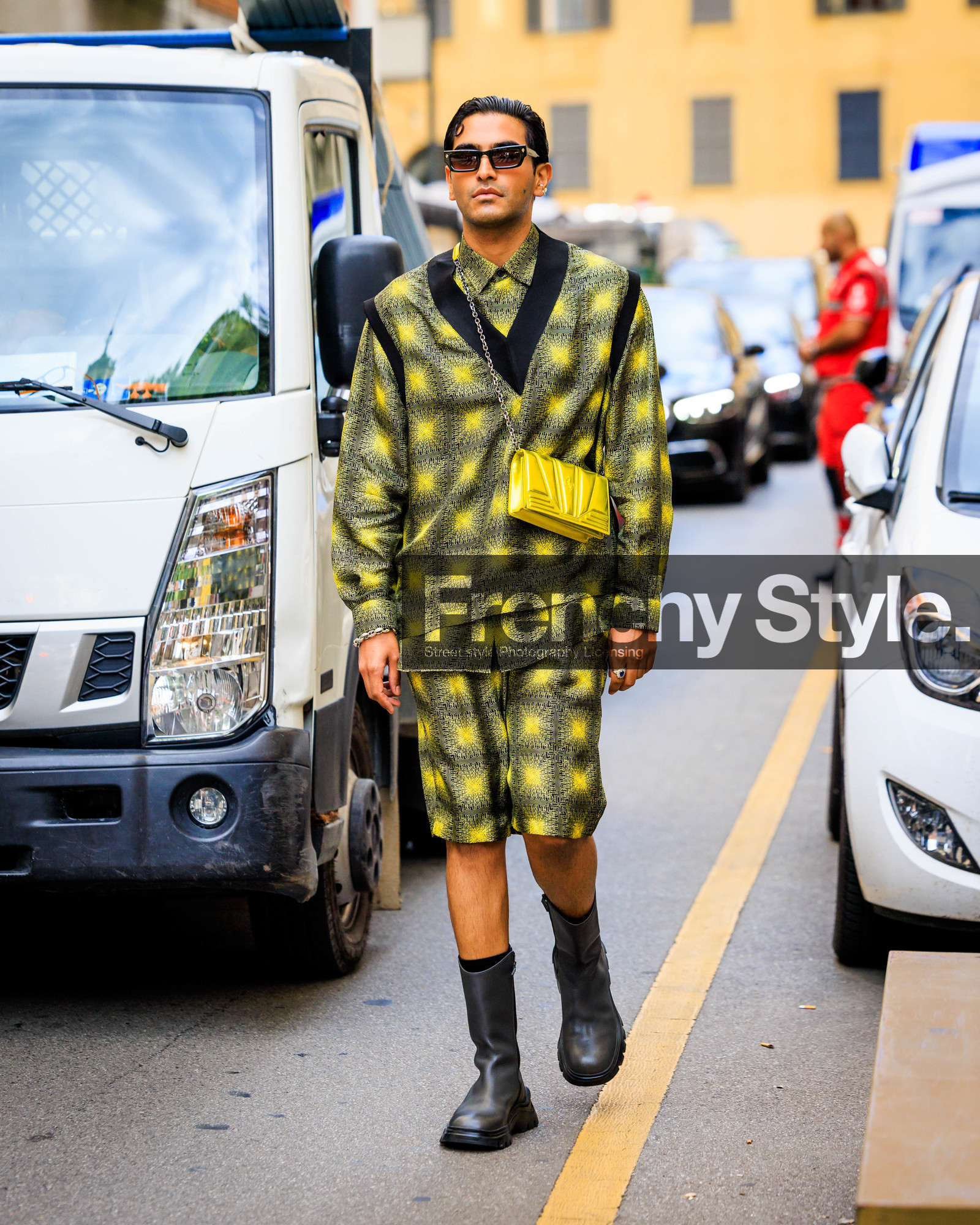 street style, jonathan paciullo, FW, fashion week, frenchystyle, MFW, MILAN, SPRING SUMMER 2024, SS 24, vertical, full length