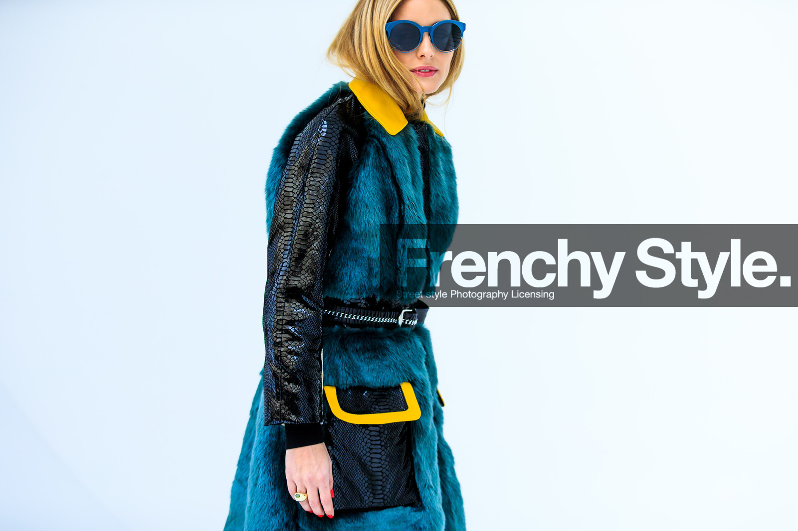 atmosphere details, AUTUMN WINTER 2016-2017, AW 16-17, black coat, detail, FALL WINTER 2016-2017, fashion week, frenchystyle, fur coat, FW, FW 16-17, green fur, horizontal, jonathan paciullo, leather coat, olivia palermo, PARIS, patchwork, PFW, street style, sunglasses