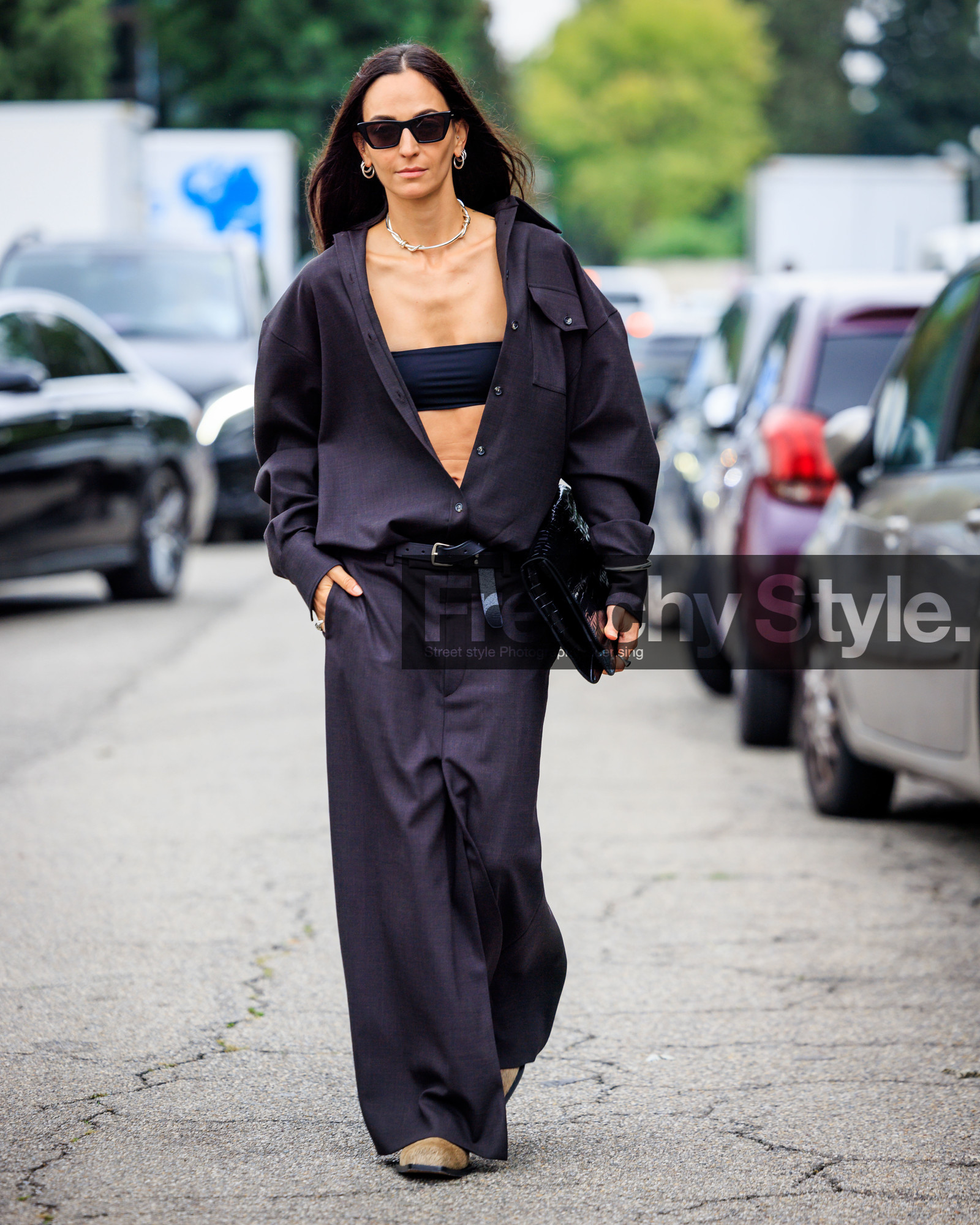 street style, jonathan paciullo, FW, fashion week, frenchystyle, MFW, MILAN, SPRING SUMMER 2024, SS 24, vertical, full length