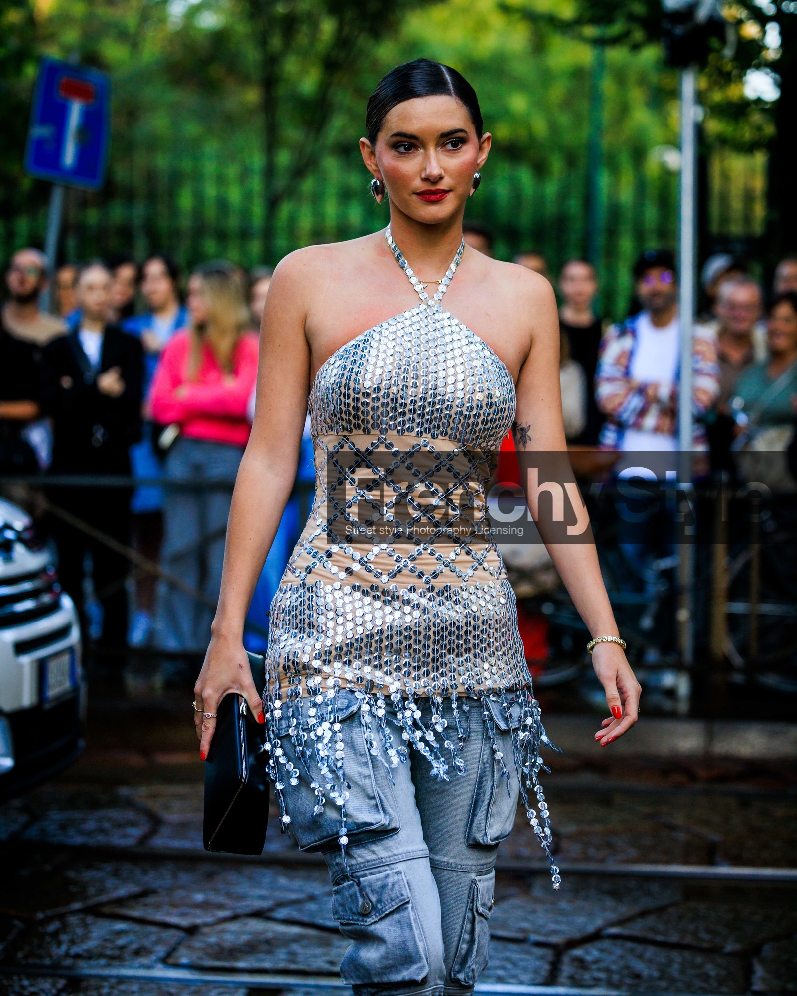 MILAN, MFW, frenchystyle, fashion week, FW, jonathan paciullo, street style, SPRING SUMMER 2024, SS 24, vertical, atmosphere details, detail