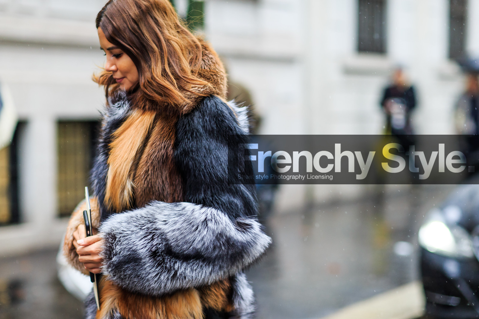 atmosphere details, AUTUMN WINTER 2016-2017, AW 16-17, black fur, brown fur, Christine Centenera, detail, FALL WINTER 2016-2017, fashion week, frenchystyle, fur coat, fur jacket, FW, FW 16-17, grey fur, horizontal, jonathan paciullo, LFW, LONDON, MENSWEAR, natural fur, street style