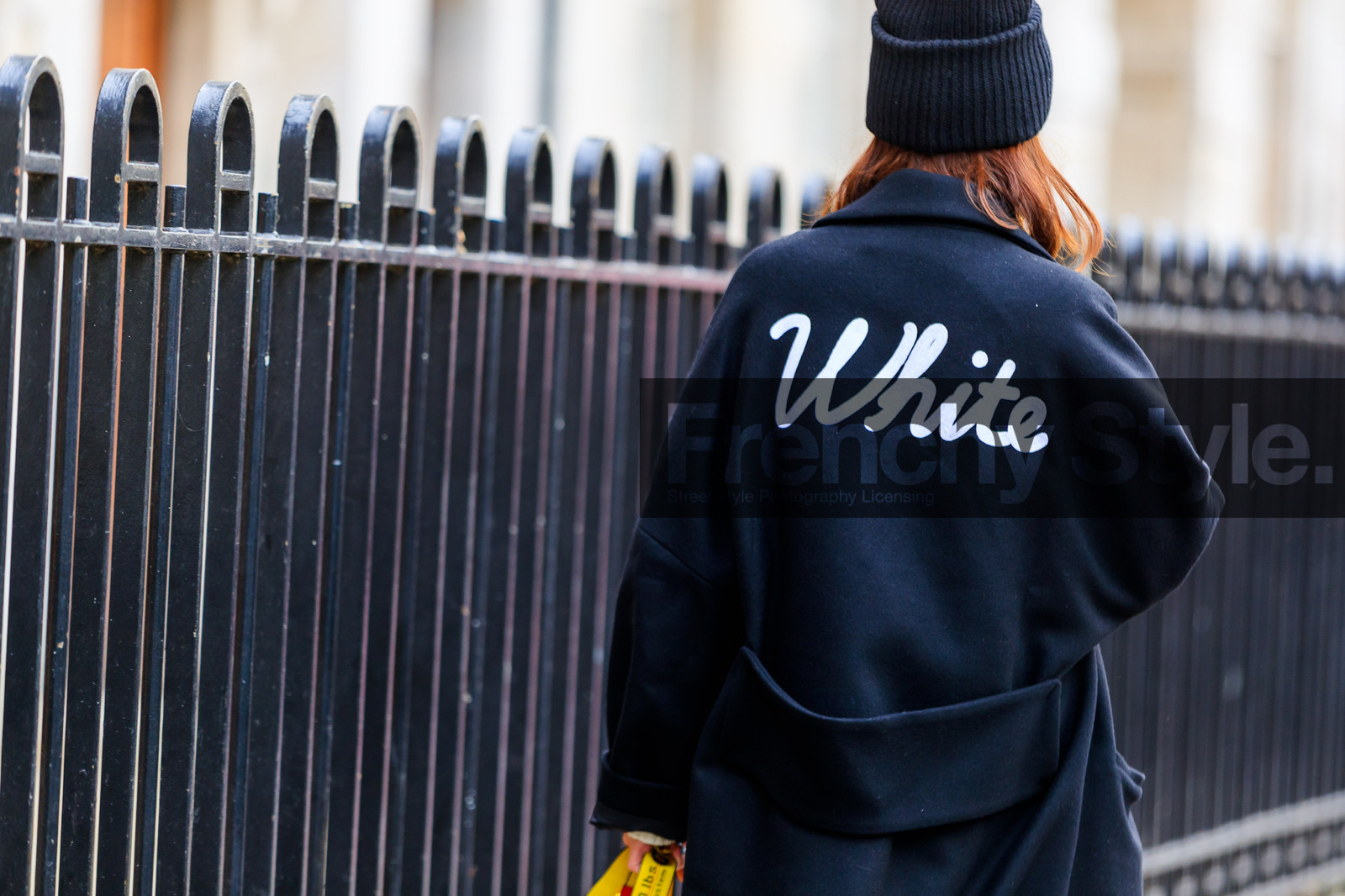 acne studios, atmosphere details, AUTUMN WINTER 2017-2018, AW 17-18, back detail, black beanie, black coat, detail, FALL WINTER 2017-2018, fashion week, frenchystyle, FW, FW 17-18, horizontal, jonathan paciullo, LFW, LONDON, off white, street style