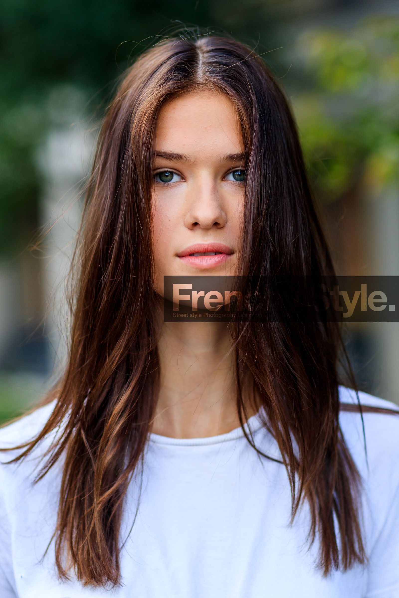 atmosphere details, detail, fashion week, frenchystyle, FW, jonathan paciullo, long hair, model, natural, NEW YORK, NYFW, skincare, SPRING SUMMER 2018, SS 18, street style, vertical, white t shirt