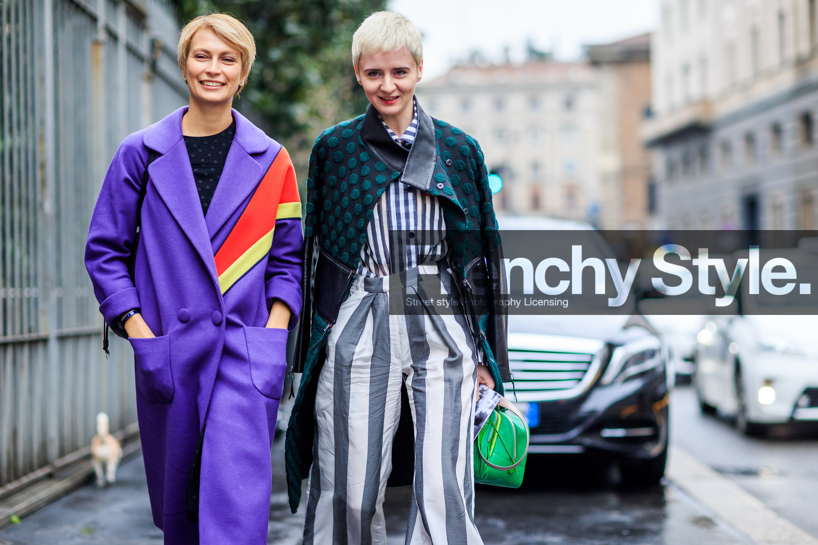 atmosphere details, AUTUMN WINTER 2016-2017, AW 16-17, black coat, detail, FALL WINTER 2016-2017, fashion week, frenchystyle, FW, FW 16-17, geometric, graphic pants, graphic shirt, green bag, horizontal, jonathan paciullo, leather bag, LFW, LONDON, MENSWEAR, polka dot, printed coat, purple coat, short hair, street style, striped coat, striped pants, striped shirt, stripes, trousers, tucked in