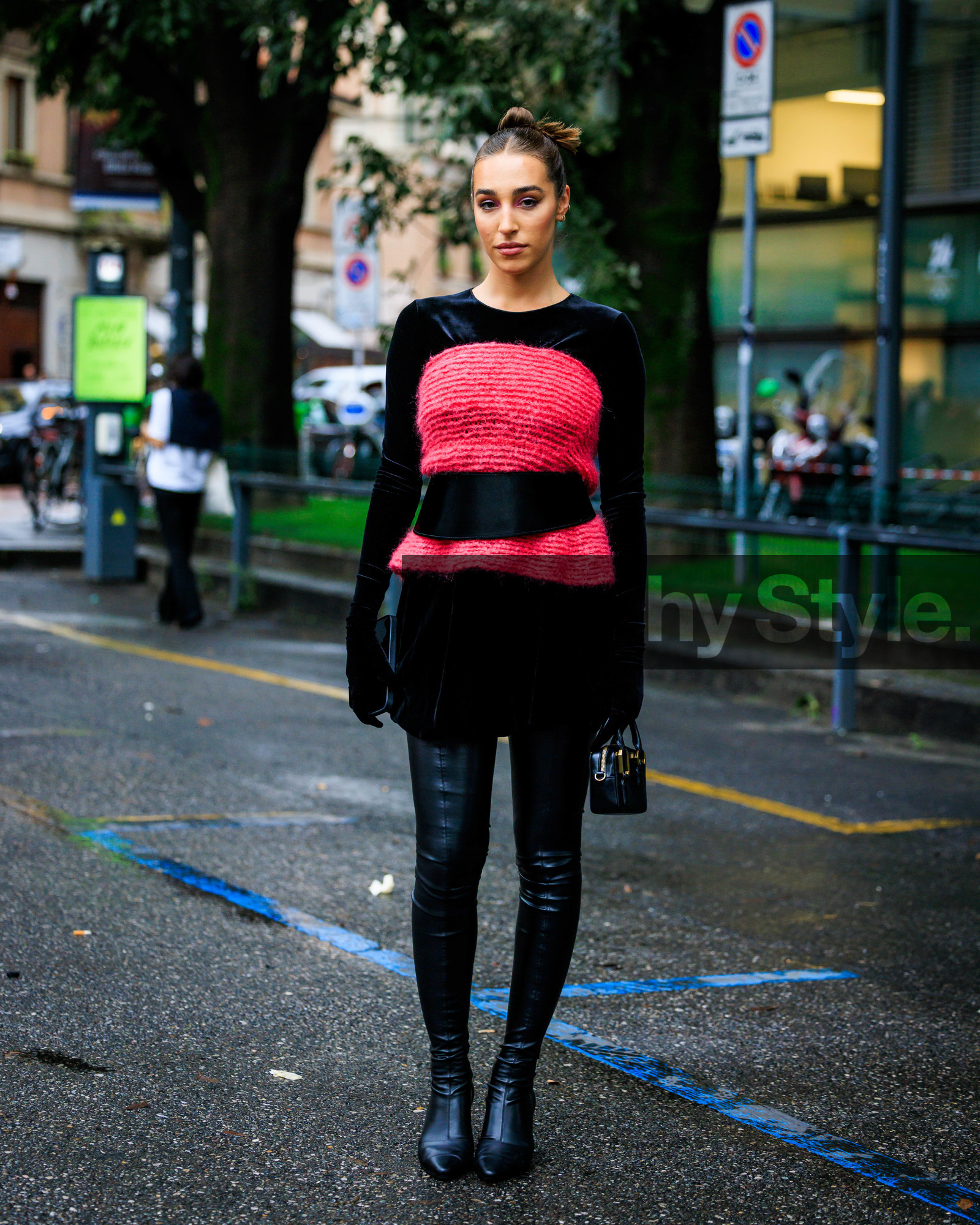 street style, jonathan paciullo, FW, fashion week, frenchystyle, MFW, MILAN, SPRING SUMMER 2024, SS 24, vertical, full length