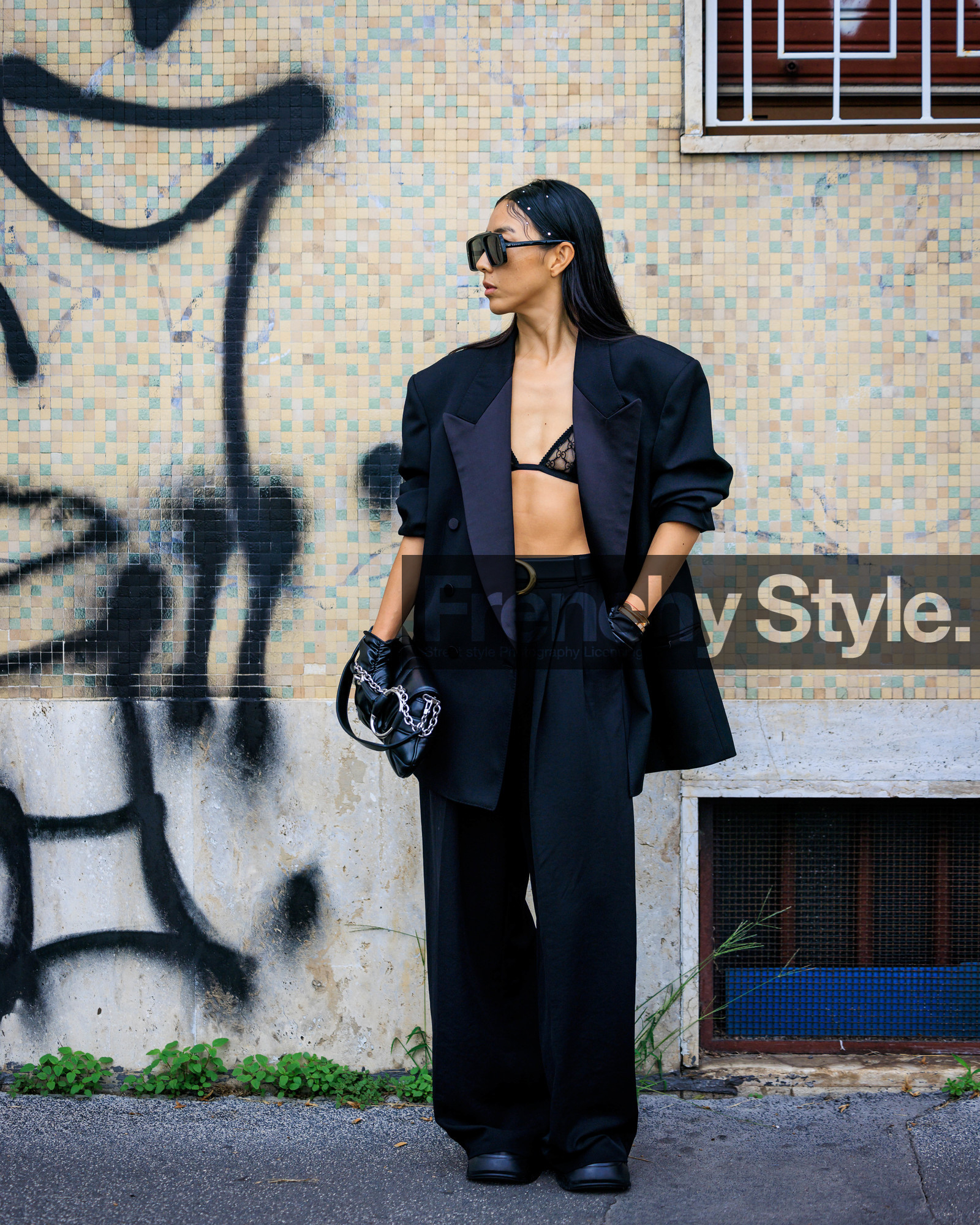 street style, jonathan paciullo, FW, fashion week, frenchystyle, MFW, MILAN, SPRING SUMMER 2024, SS 24, vertical, full length