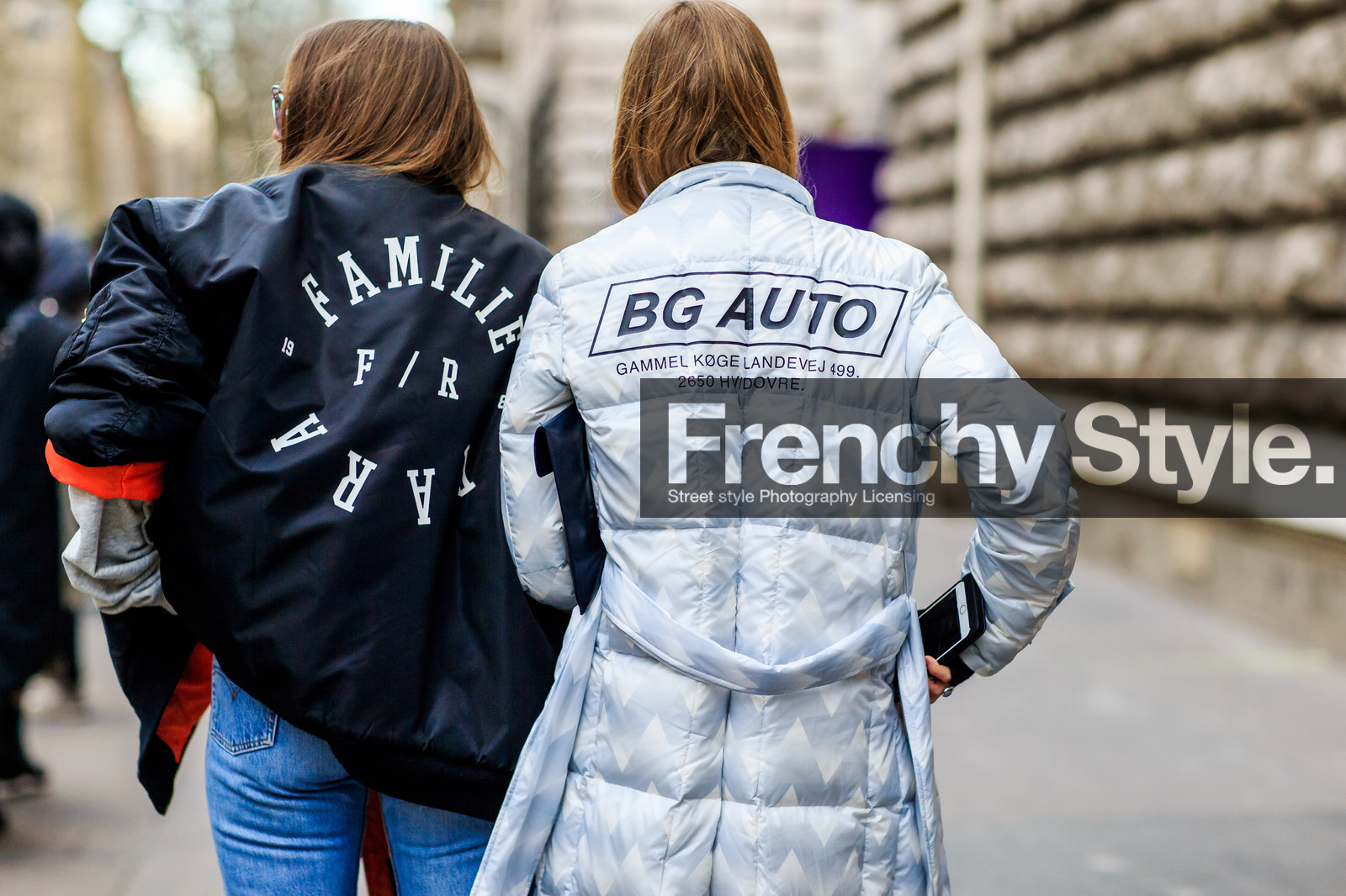 atmosphere details, AUTUMN WINTER 2016-2017, AW 16-17, back detail, black jacket, blue denim, bomber jacket, denim pants, detail, down jacket, FALL WINTER 2016-2017, fashion week, frenchystyle, FW, FW 16-17, horizontal, jeans, jonathan paciullo, message, PARIS, PFW, printed jacket, silver jacket, street style, trousers