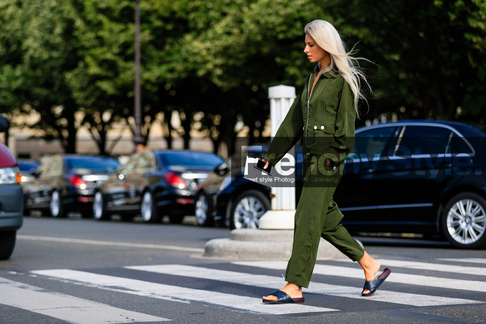 atmosphere details, AUTUMN WINTER 2016-2017, AW 16-17, black sandals, FALL WINTER 2016-2017, fashion week, frenchystyle, full length, FW, FW 16-17, green jumpsuit, HAUTE COUTURE, horizontal, jonathan paciullo, leather shoes, MENSWEAR, PARIS, PFW, sarah harris, street style, zip