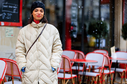 black beanie, white coat, white jacket, fashion week, frenchystyle, FW, jonathan paciullo, street style, PFW, PARIS, AUTUMN WINTER 2018-2019, FALL WINTER 2018-2019, FW 18-19, horizontal, atmosphere details