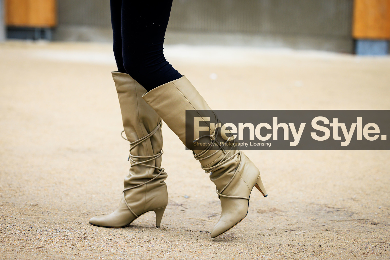 details, close up, kaki boots, laced boots, leather boots, fashion week, frenchystyle, FW, jonathan paciullo, street style, PARIS, PFW, SPRING SUMMER 2022, SS 22, atmosphere details, detail, horizontal, model