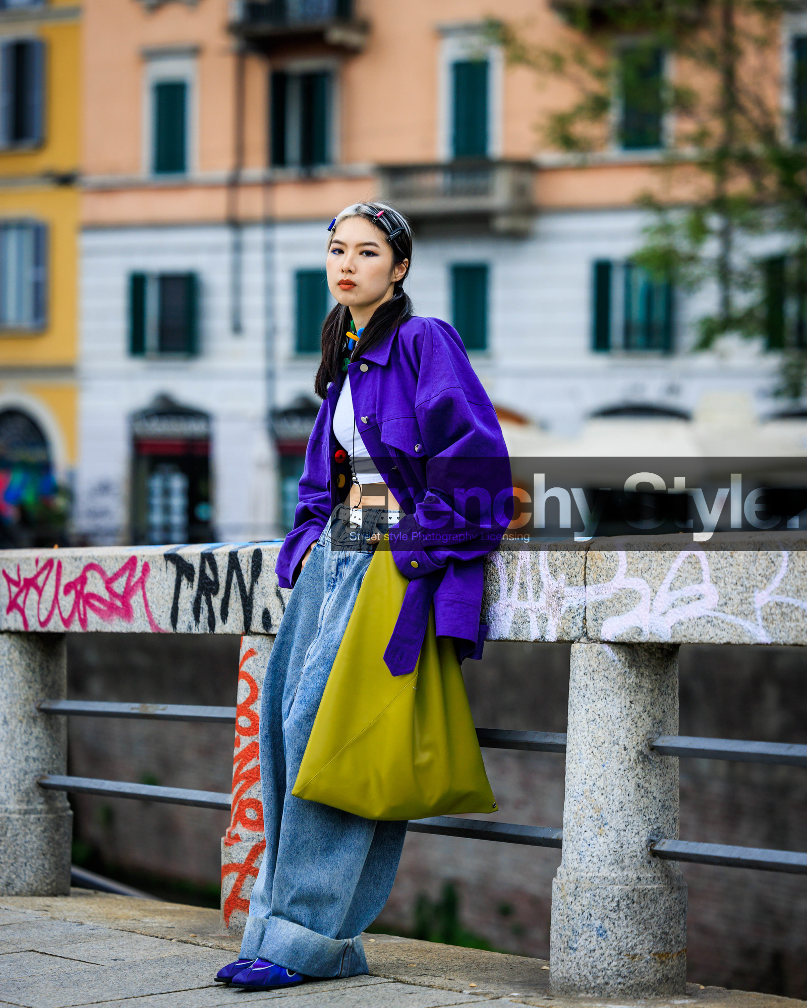street style, jonathan paciullo, FW, fashion week, frenchystyle, MFW, MILAN, SPRING SUMMER 2024, SS 24, vertical, full length