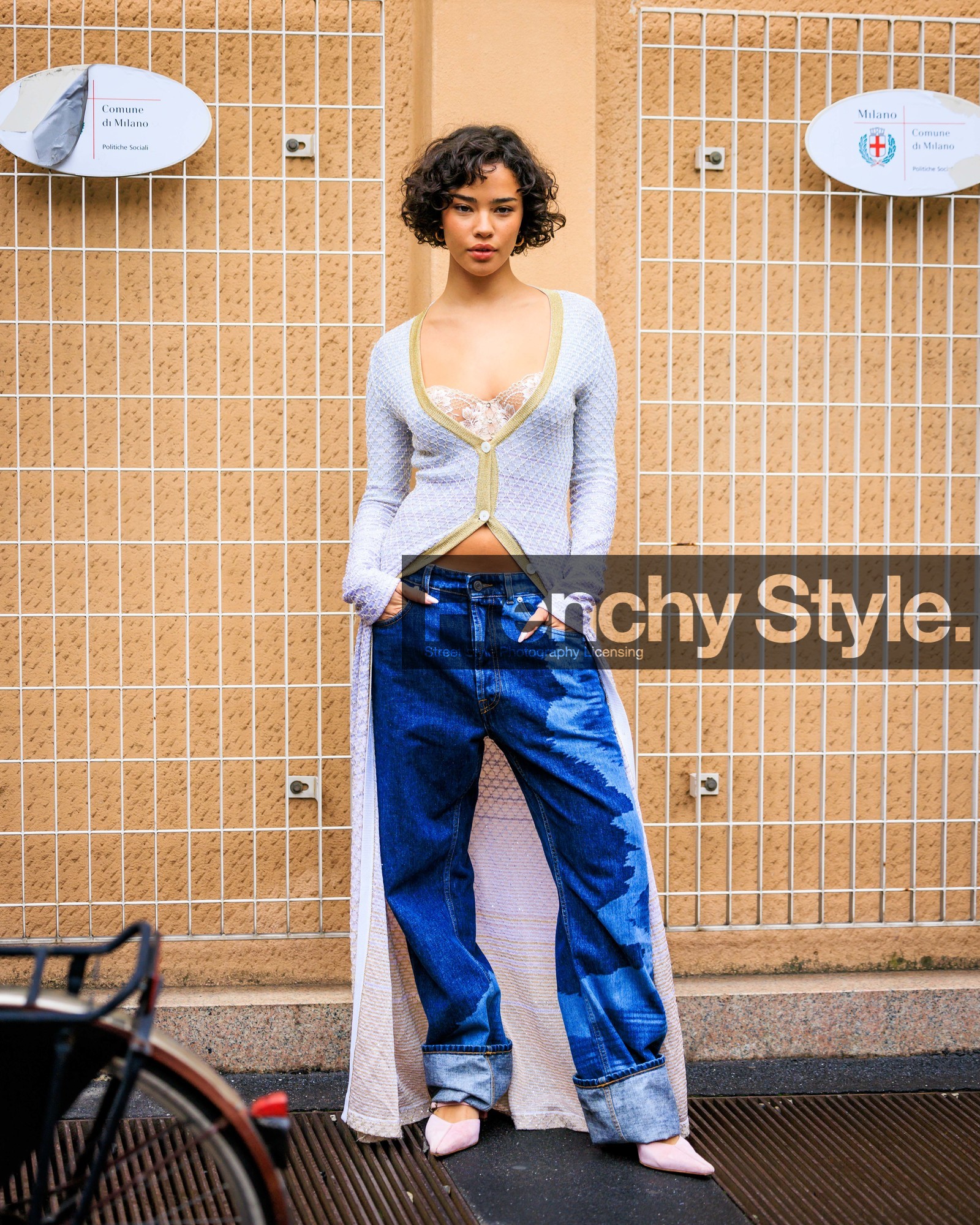 MILAN, MFW, frenchystyle, fashion week, FW, jonathan paciullo, street style, SPRING SUMMER 2024, SS 24, vertical, full length