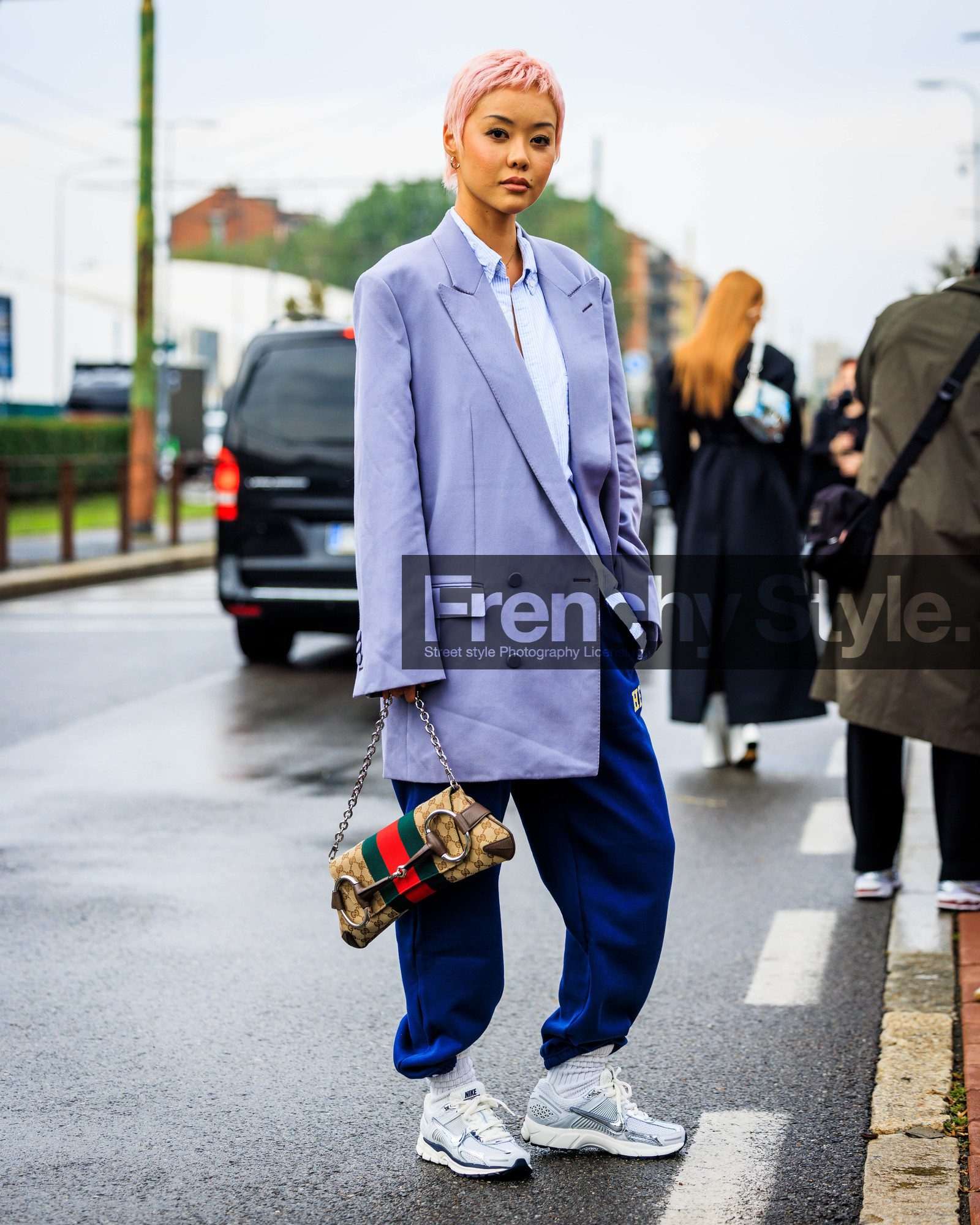street style, jonathan paciullo, FW, fashion week, frenchystyle, MFW, MILAN, SPRING SUMMER 2024, SS 24, vertical, full length