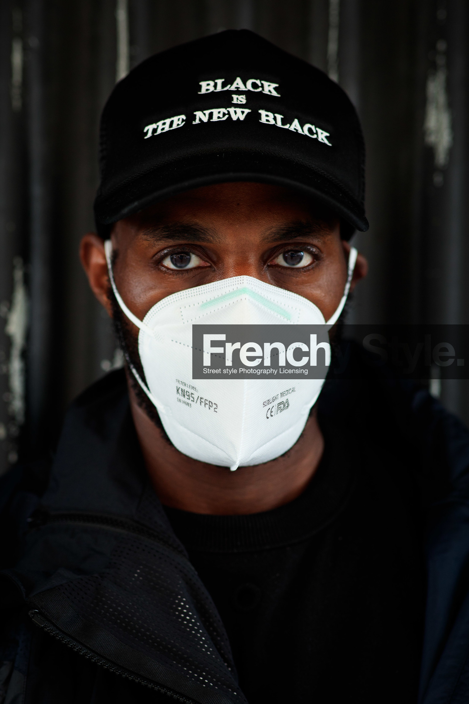 darrel hunter, message cap, covid face mask, fashion week, frenchystyle, FW, jonathan paciullo, street style, PFW, PARIS, SPRING SUMMER 2021, SS 21, vertical, atmosphere details, detail