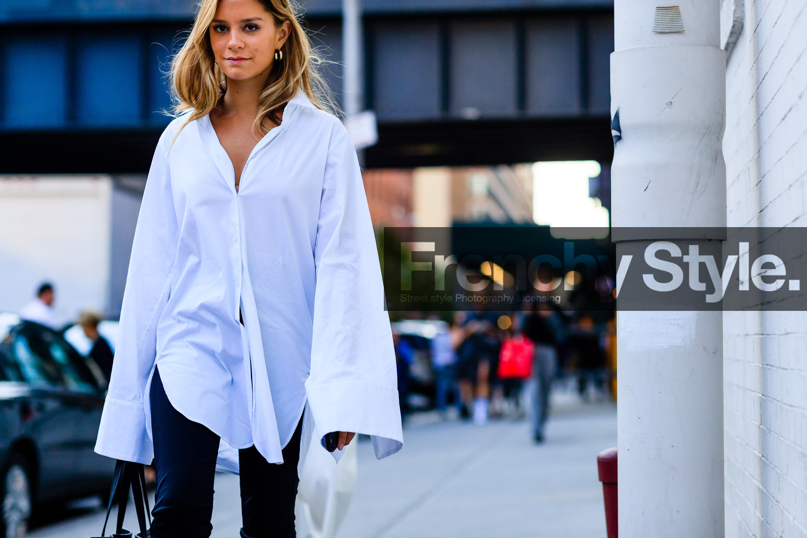 atmosphere details, detail, fashion week, frenchystyle, FW, horizontal, jonathan paciullo, NEW YORK, NYFW, oversize, SPRING SUMMER 2017, SS 17, street style, white shirt, woman