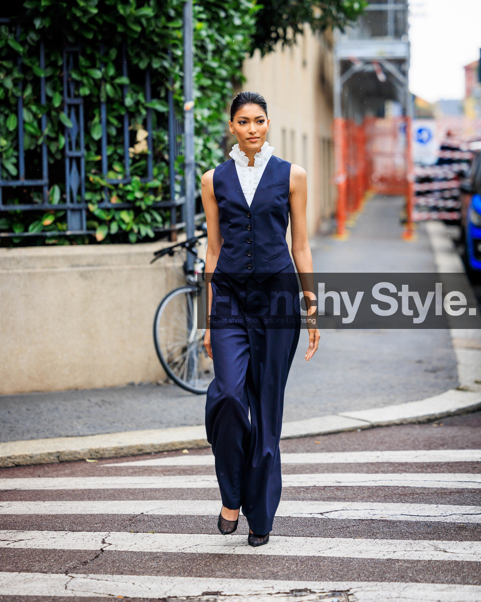 street style, jonathan paciullo, FW, fashion week, frenchystyle, MFW, MILAN, SPRING SUMMER 2024, SS 24, vertical, full length