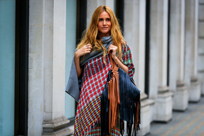 black bag, blanca miro scrimieri, camel bag, checked, fringes, graphic bag, graphic dress, knit dress, leather bag, plaid, printed bag, printed dress, red dress, street style, jonathan paciullo, FW, frenchystyle, fashion week, LFW, LONDON, AUTUMN WINTER 2019-2020, AW 19-20, FW 19-20, FALL WINTER 2019-2020, horizontal, atmosphere details, detail