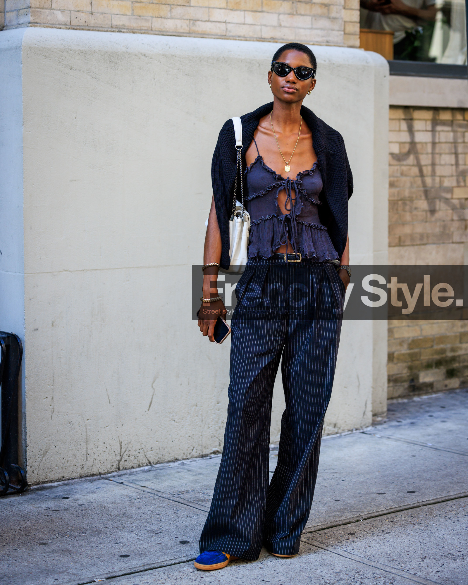 jonathan paciullo, FW, frenchystyle, fashion week, street style, vertical, full length, SPRING SUMMER 2024, SS 24, NYFW, NEW YORK
