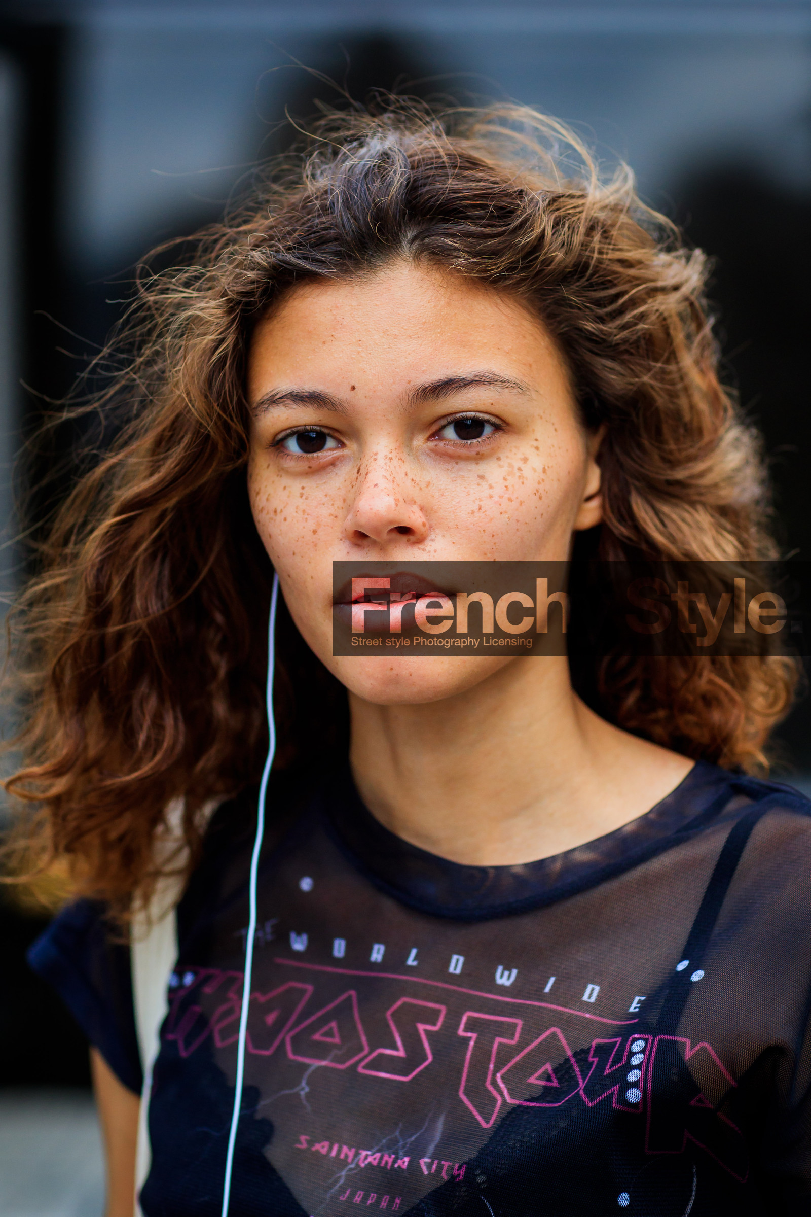 atmosphere details, black t shirt, Danielle Lashley, detail, fashion week, freckles, frenchystyle, FW, jonathan paciullo, model, NEW YORK, NYFW, see through, SPRING SUMMER 2018, SS 18, street style, vertical