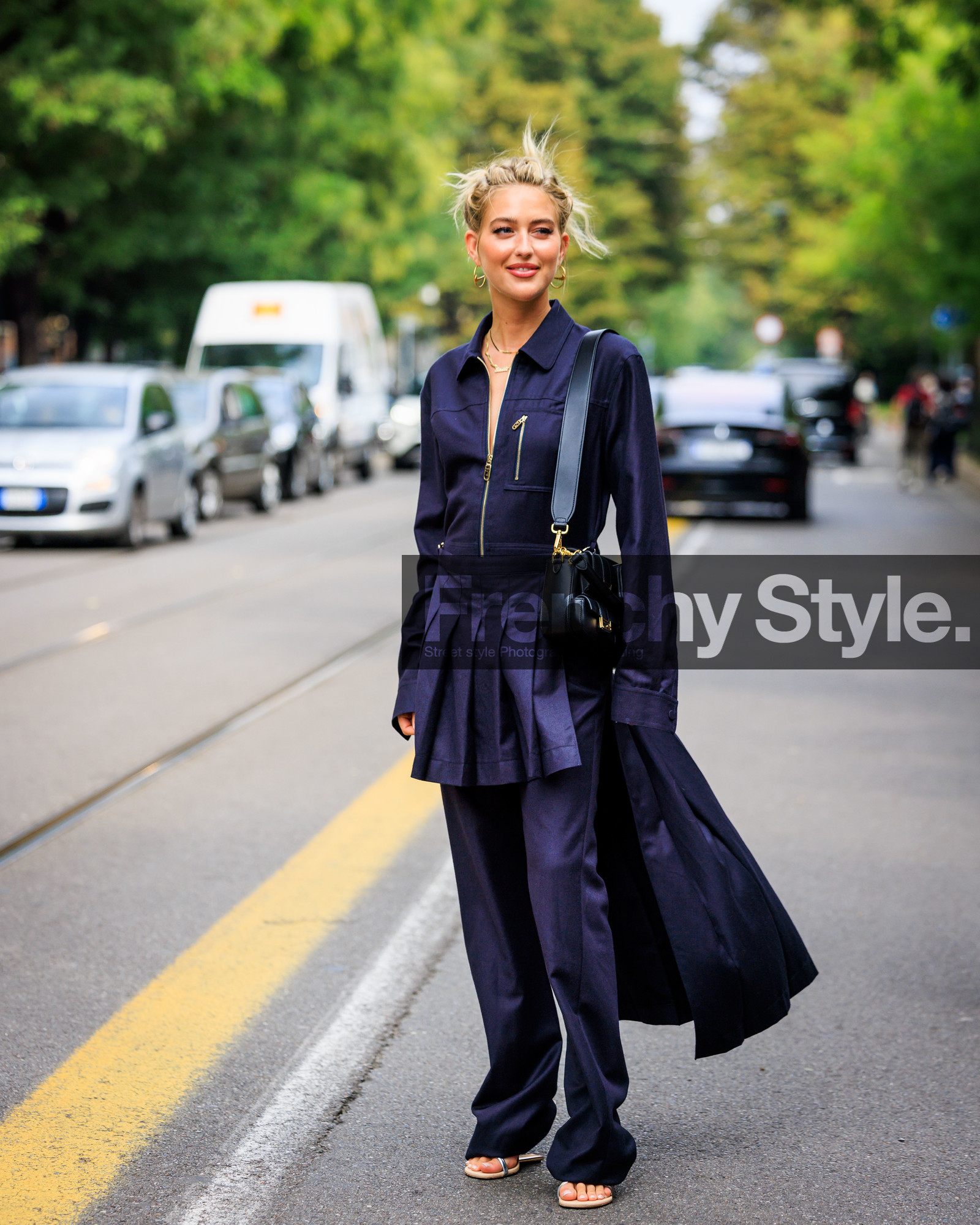 fashion week, frenchystyle, FW, jonathan paciullo, street style, MFW, MILAN, SPRING SUMMER 2024, SS 24, vertical, full length