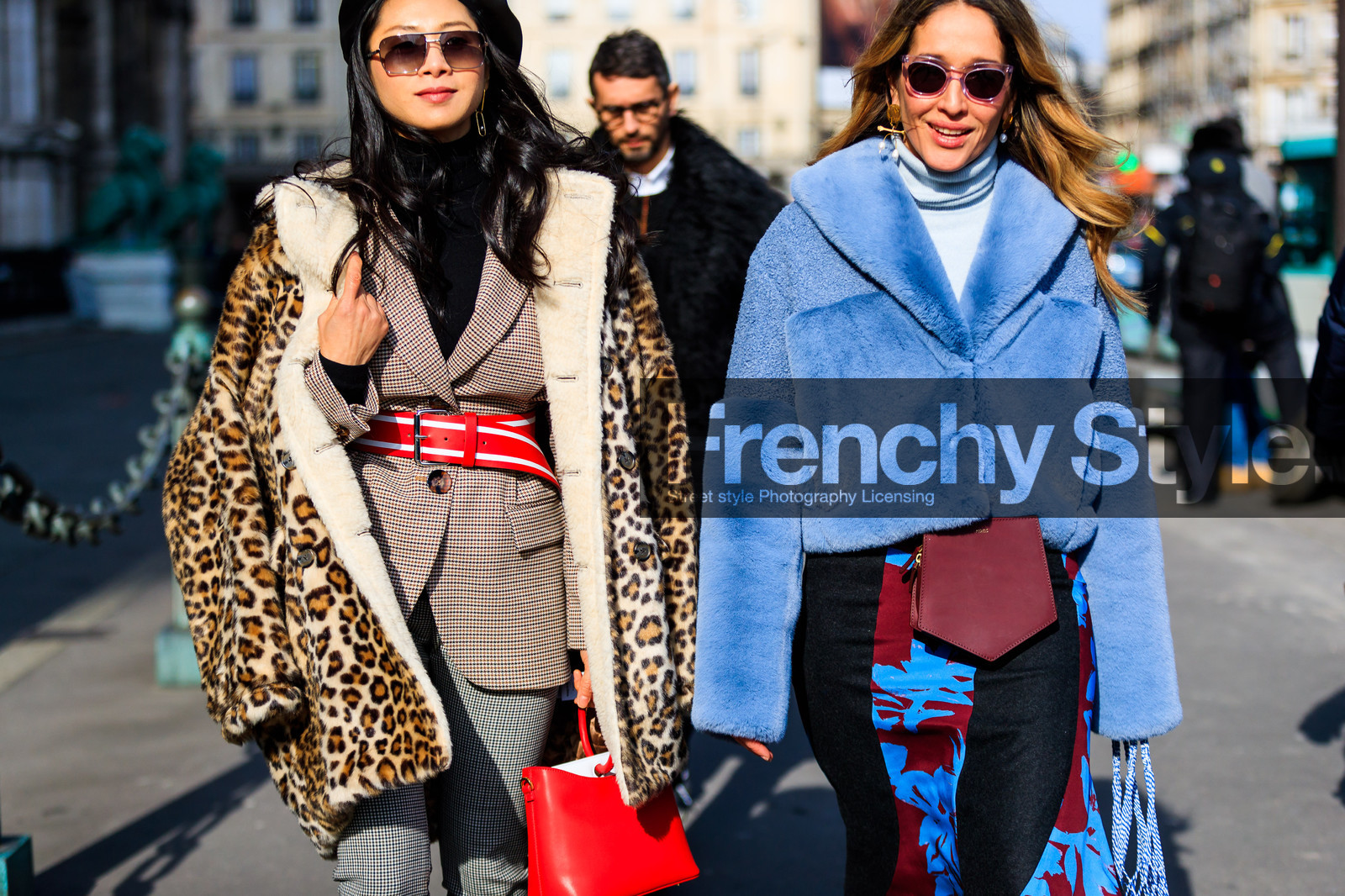 animal print, beige jacket, black turtleneck, blue fur, blue jacket, bordeaux, burgundy, checked, dries van noten, fanny pack, floral, fur jacket, graphic jacket, graphic skirt, grey pants, houndstooth pattern, leather bag, leather belt, leopard, plaid, printed jacket, printed skirt, red bag, red belt, sunglasses, trousers, street style, jonathan paciullo, FW, frenchystyle, fashion week, PFW, PARIS, AUTUMN WINTER 2018-2019, FALL WINTER 2018-2019, FW 18-19, horizontal, atmosphere details, tiany kiriloff