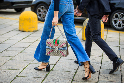atmosphere details, AUTUMN WINTER 2016-2017, AW 16-17, babies, beige bag, black shoes, blue denim, denim pants, detail, embroidered bag, embroideries, FALL WINTER 2016-2017, fashion week, frenchystyle, FW, FW 16-17, glitter, gucci, horizontal, jeans, jonathan paciullo, leather shoes, LFW, LONDON, MENSWEAR, printed bag, sequined bag, shiny bag, street style, trousers, varnished leather shoes
