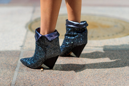 atmosphere details, black shoes, caro daur, detail, fashion week, frenchystyle, FW, glitter, high heels, horizontal, jonathan paciullo, leather shoes, NEW YORK, NYFW, SPRING SUMMER 2018, SS 18, street style