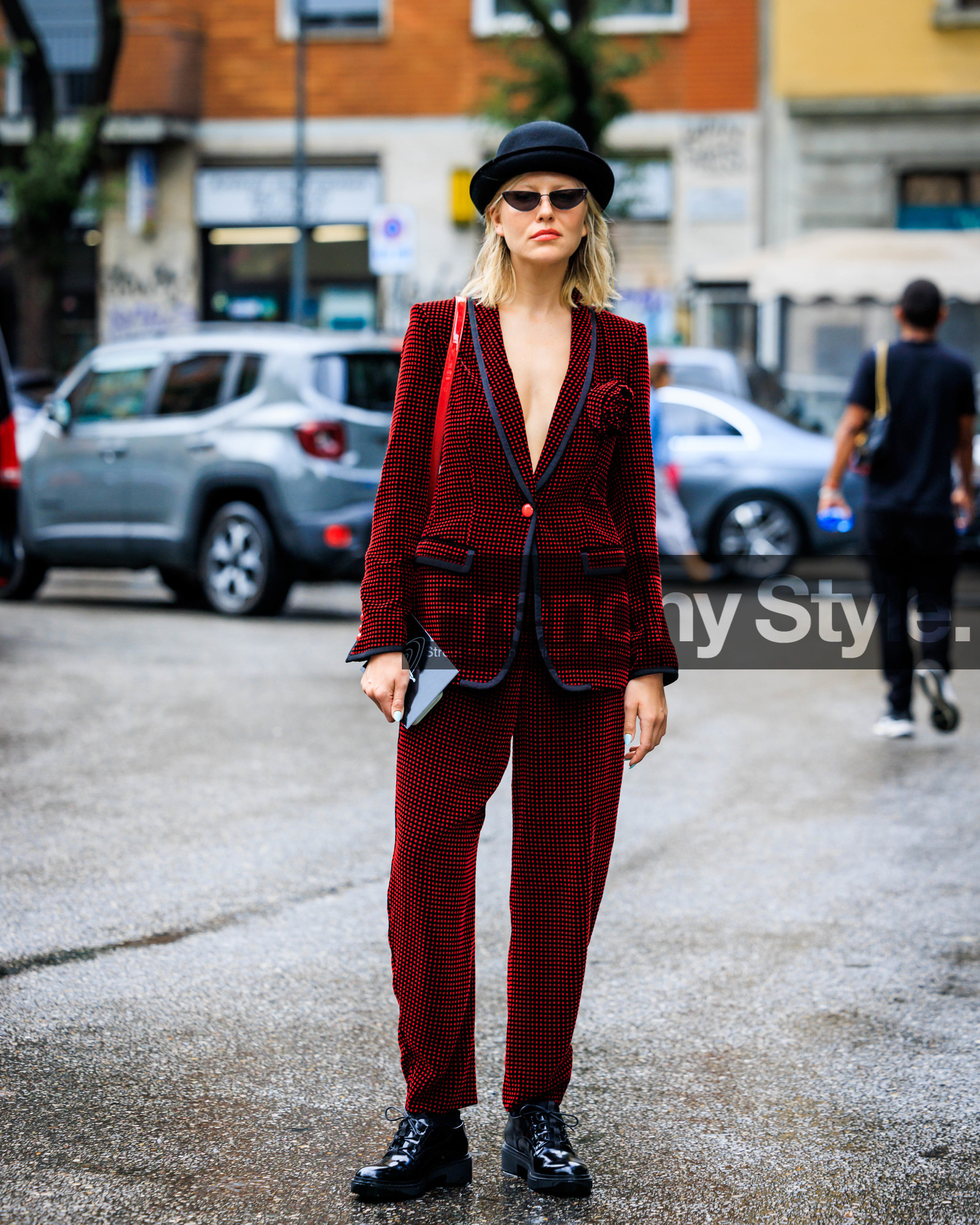 street style, jonathan paciullo, FW, fashion week, frenchystyle, MFW, MILAN, SPRING SUMMER 2024, SS 24, vertical, full length
