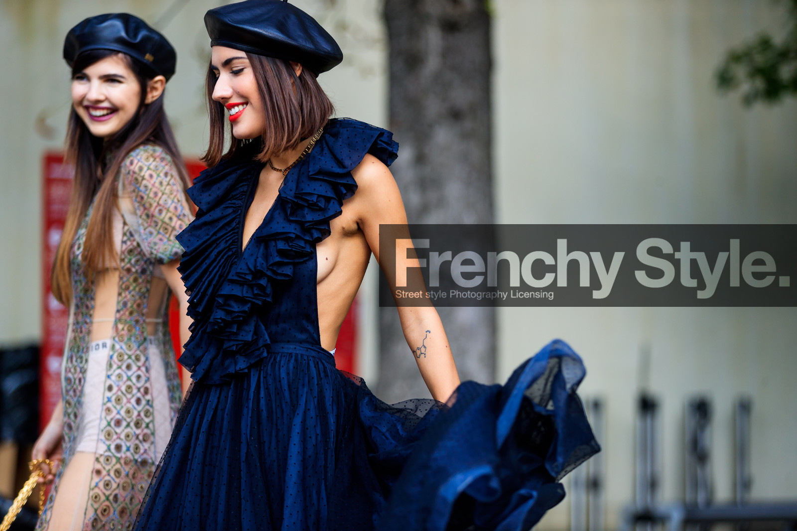 atmosphere details, beret, black dress, black hat, christian dior, detail, doina ciobanu, embroidered dress, embroideries, fashion week, frenchystyle, FW, graphic dress, horizontal, jonathan paciullo, nude dress, PARIS, patricia manfield, PFW, printed dress, satin stitch, see through, sheer dress, SPRING SUMMER 2018, SS 18, street style